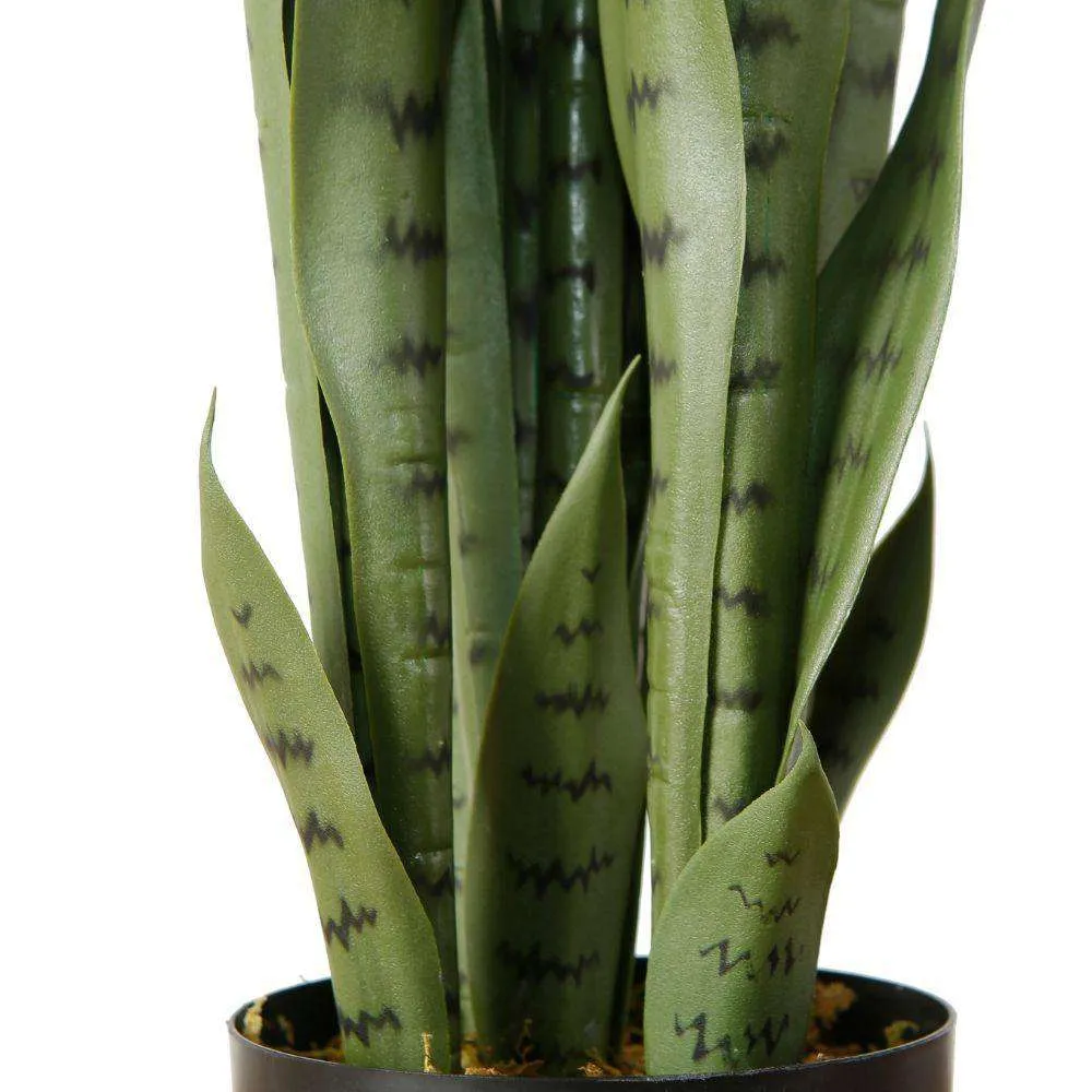 الأفعى الاصطناعية Sansevieria Green Potted Plant