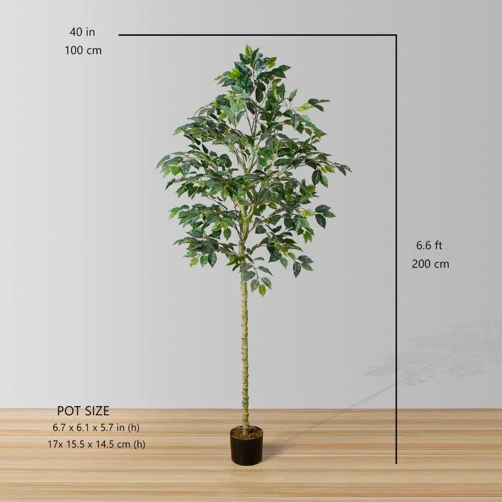 النبات المصطنع لشجرة Ficus Potted (أحجام متعددة)