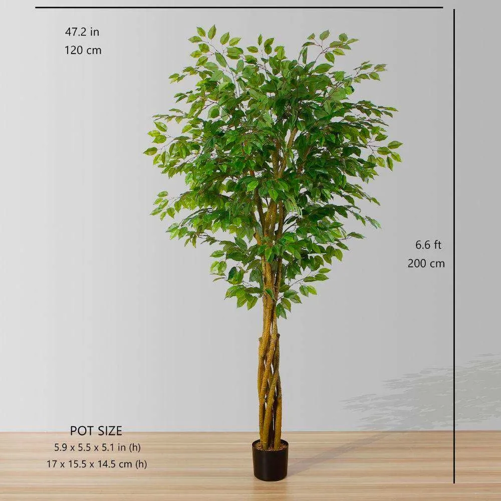 النبات المصطنع لشجرة Ficus Potted (أحجام متعددة)